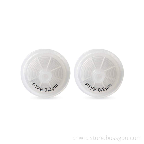 Lab Filters: 25mm Diameter Nylon Syringe Filters in 0.22um and 0.45um pore sizes